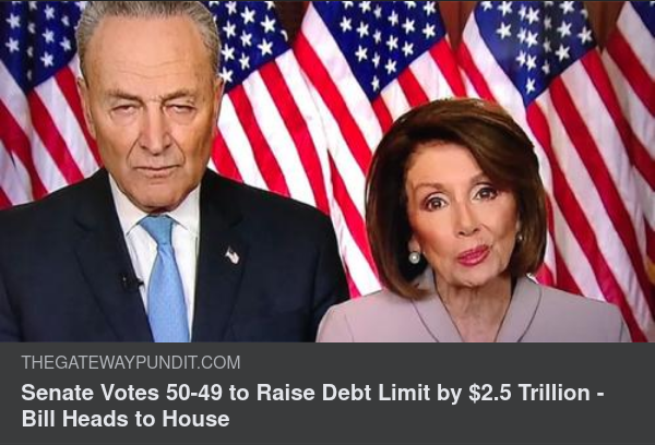 Skuldtakshöjning Vidare Till Representanthuset