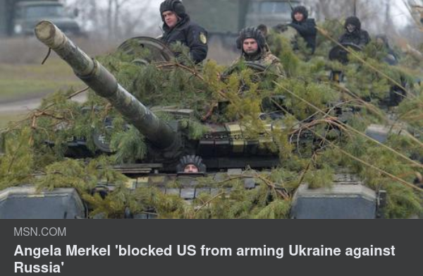 Merkel Blockerade Ukrainskt Beväpnande