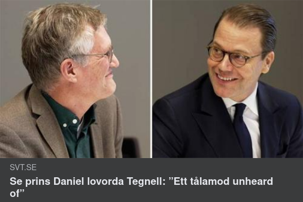 Prins Daniel Lovordar Tegnell
