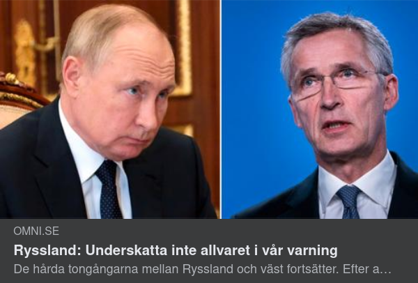 Allvarligt Varnande Ryssland