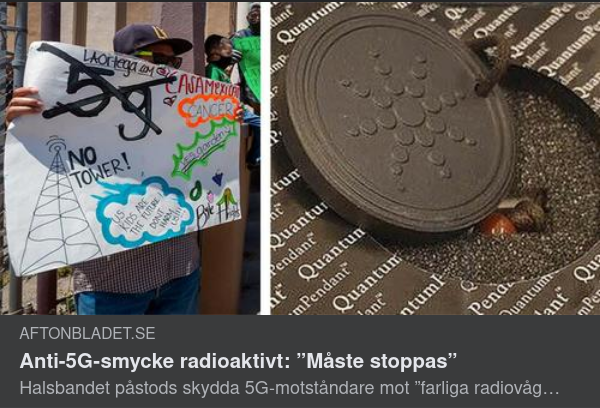 Radioaktivt Anti-5G-Smycke
