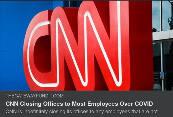 CNN Covidiotistänger Kontor