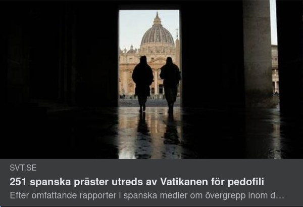 251 Misstänkta Spanska Prästpedofiler