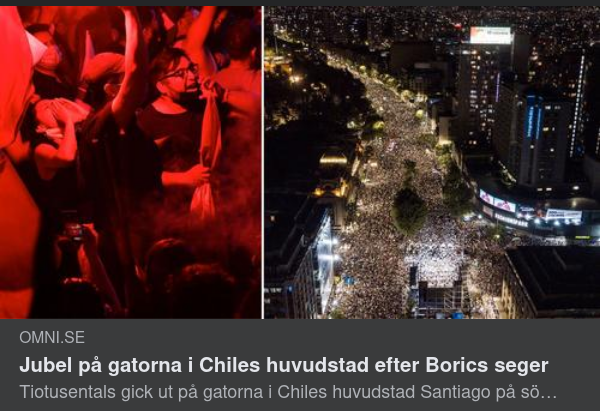 Chilenskt Jubel Efter Valseger