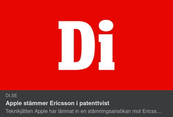 Apple & Ericsson I Patenttvist