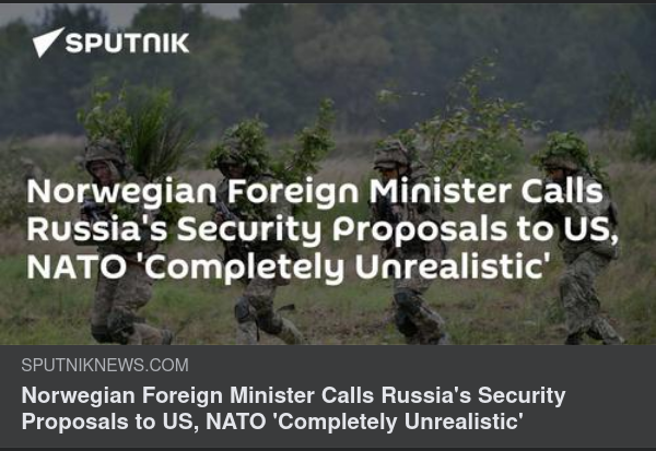 Orealistiska Säkerhetsförslag Enligt Norges Utrikesminister