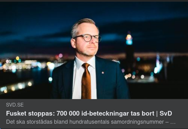Samordningsnummerstädning
