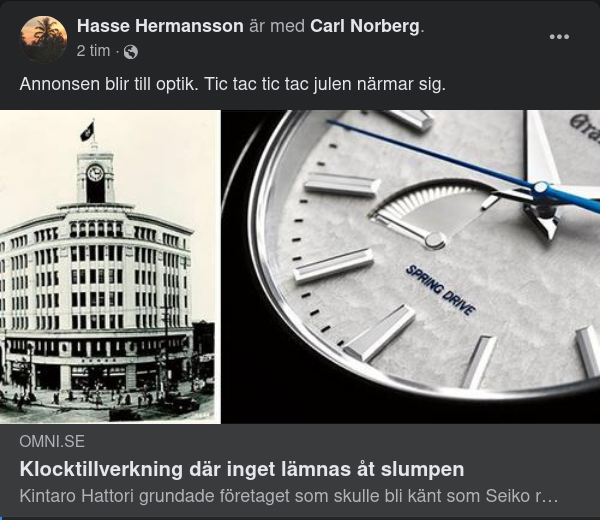 Klockan Går Utan Slumpen