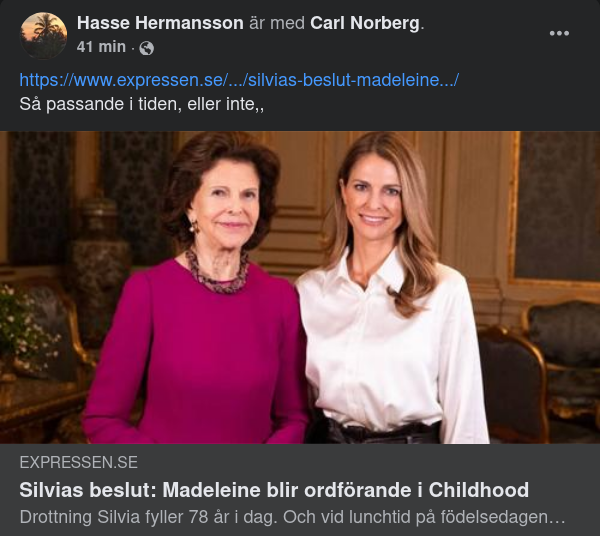 Kungligt Ordförarbyte I Childhood