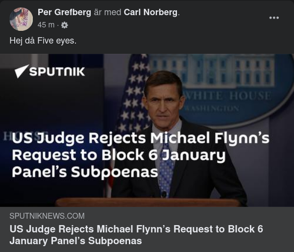 Flynns Blockeringsbegäran Avslagen