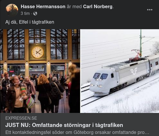 Elstörningar & Jultåg