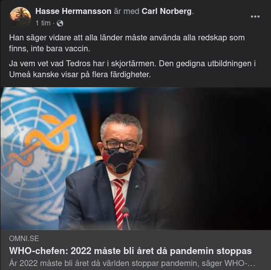Tedros & Pandemin 2022