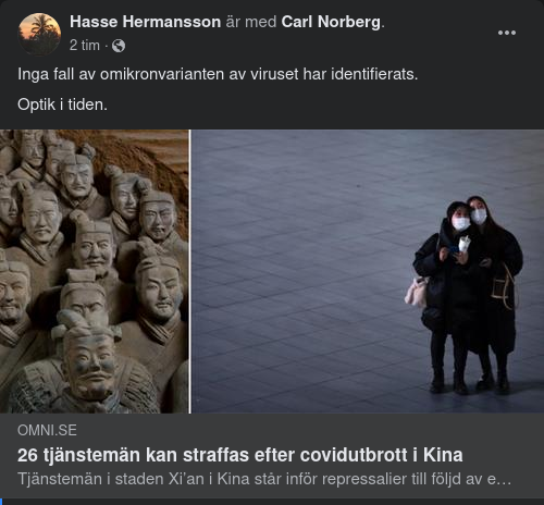 Kinesisk Lockdown Utan Omicron