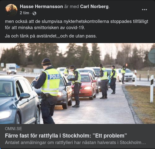 Problematisk Rattfylleminskning I Stockholm