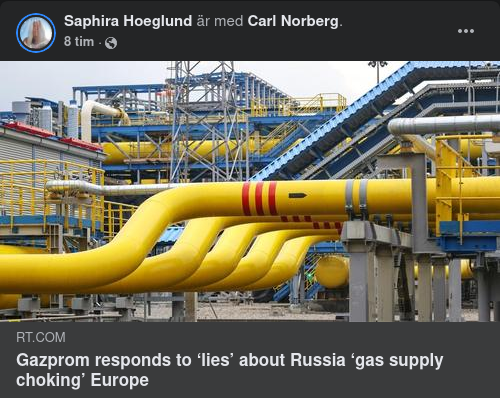 Gazprom Om Gaslögner