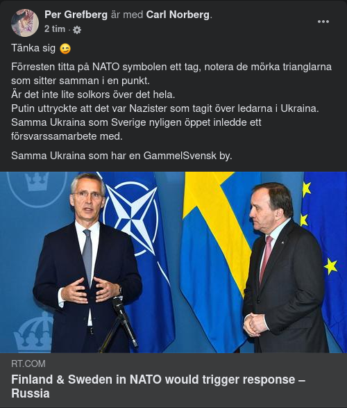 Ryssland Om Sverige Finland & NATO