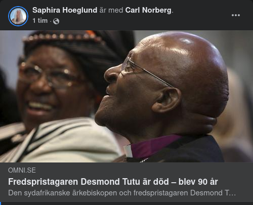 Desmond Tutu Död