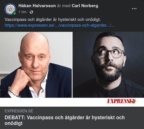 Hysteriskt & Onödigt I Expressen