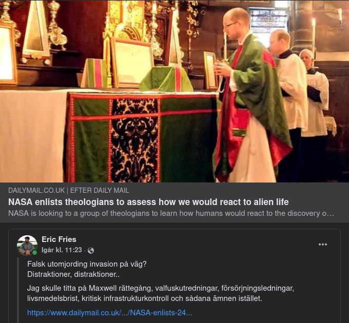 Utomjordiska Kontra Jordiska Aktiviteter