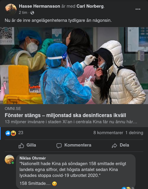 Desinficeringsinsats Ikväll I Xi'an