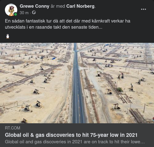 Få Nya Olje & Gasfält Funna 2021