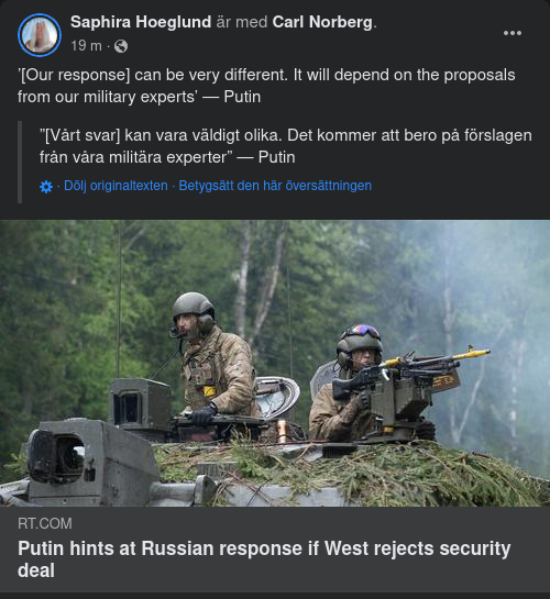 Militärt Expertberoende Svar