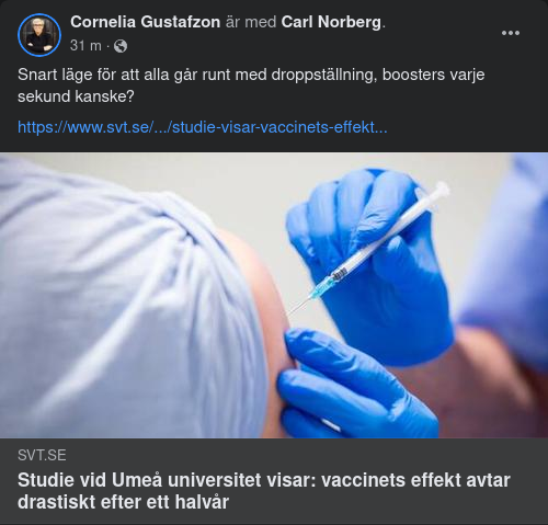 Drastiskt Avtagande Vaccineffekt