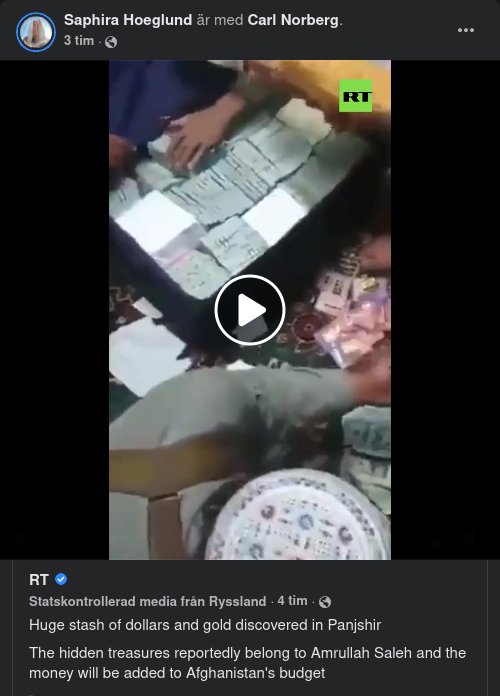 Funna Kontanter & Guld Till Afghanistans Budget