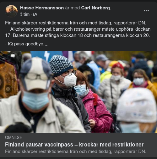 Pausat Pass & Skärpta Restriktioner I Finland