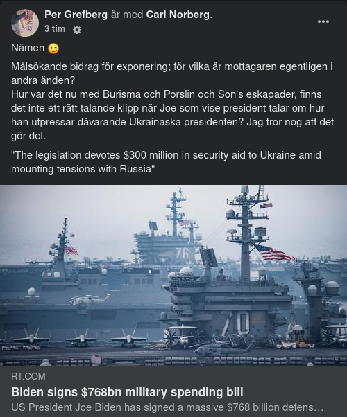 Biden Signerar Militär Finansiering