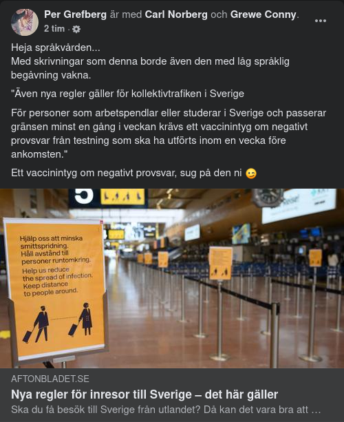 Nya Svenska Inreseregler