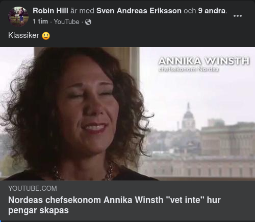 Annika Winsth & Det Pedagogiskt Svåra Pengaskapandesvaret