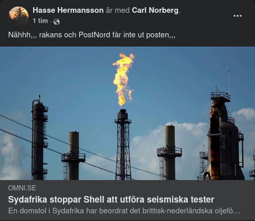 Seismiskt Testande Shell Stoppade Av Sydafrika