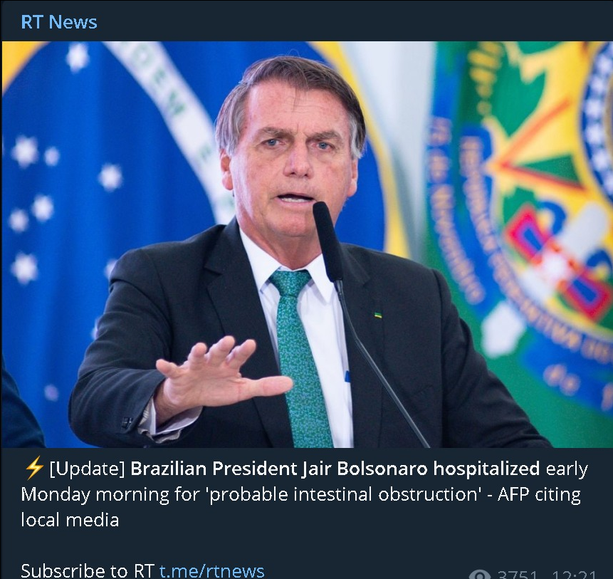 Bolsonaro Till Sjukhus