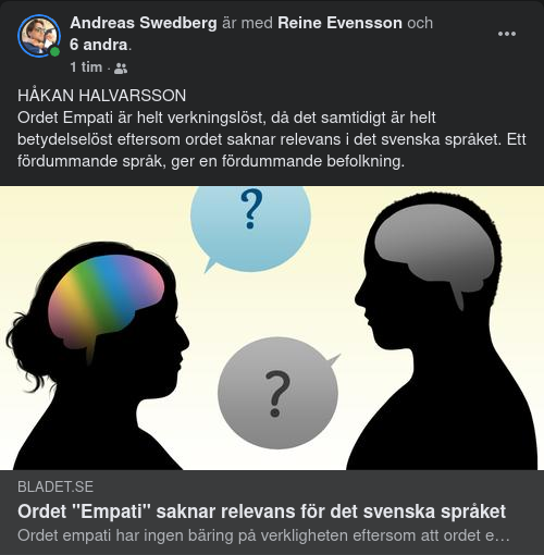 Empati Utan Verklighetsbäring