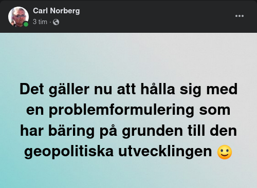 Problemformuleringsbäring