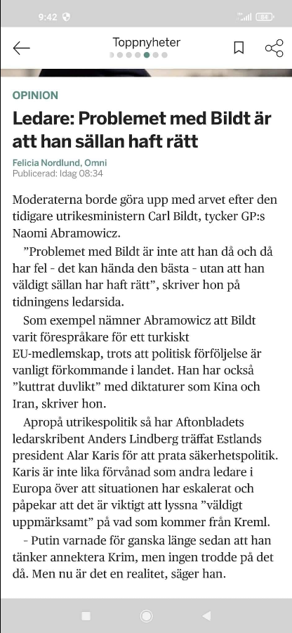 Problemet Med Bildt