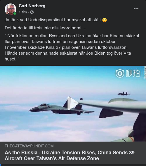 Ryssland-Ukraina & Kina-Taiwan