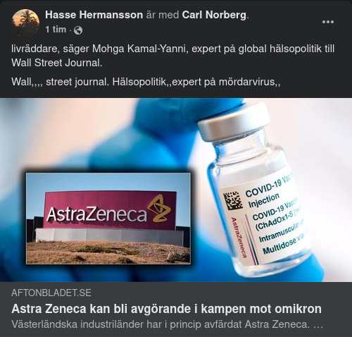 Astra Zeneca & Omikronkampen