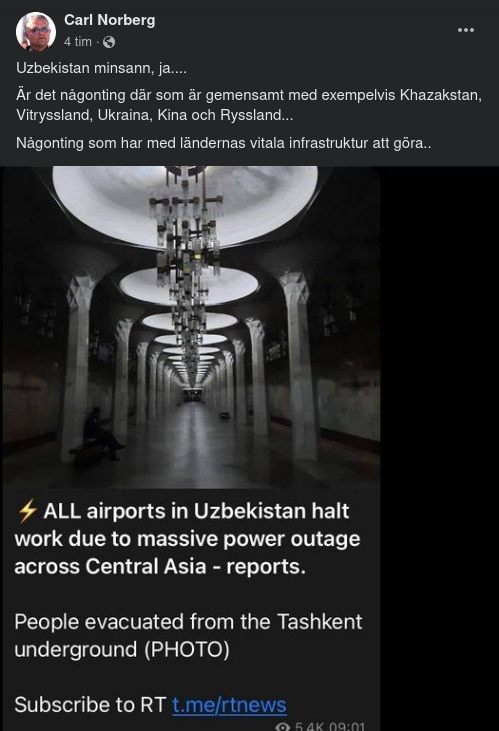 Centralasiatiska Strömavbrott