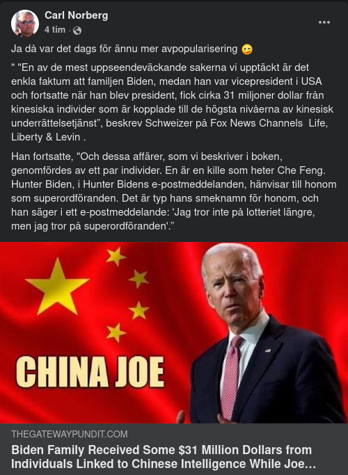 Biden & Kinas Underrättelsetjänst