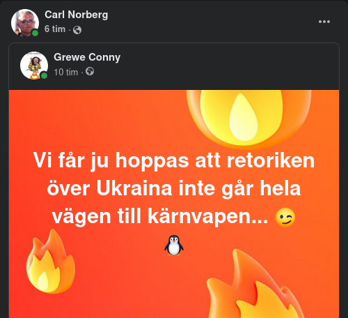 Kärnvapenladdad Ukrainaretorik?