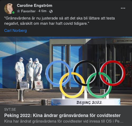 Kina Ändrar Covidiotigränsvärden