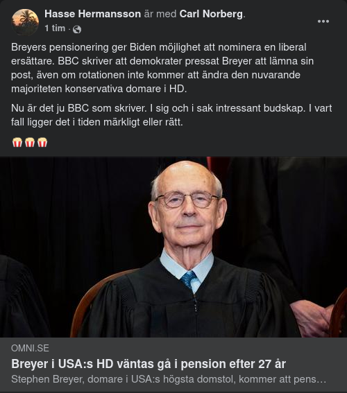 Pensionering Av Amerikansk HD-Domare