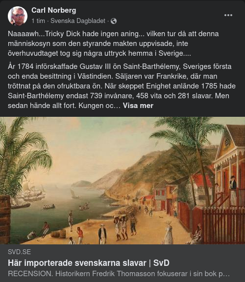 Tricky Dick Läser En Bok