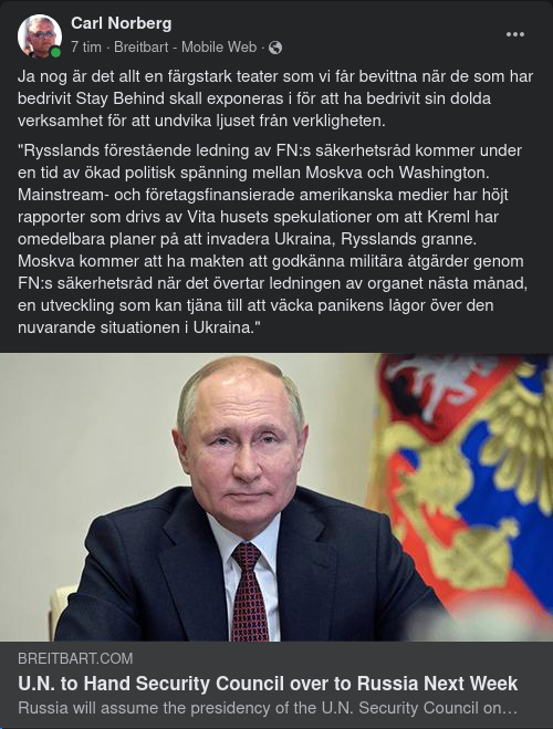 Rysslands Tur Att Leda FN:s Säkerhetsråd