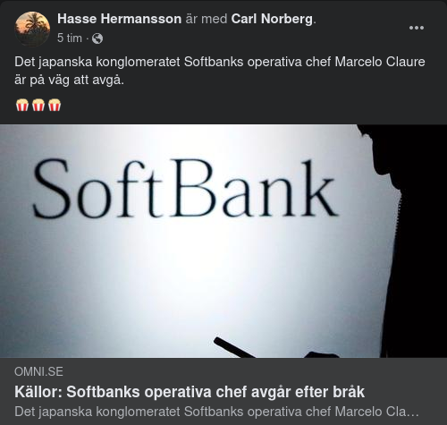 Operativa Chefen För SoftBank Avgår