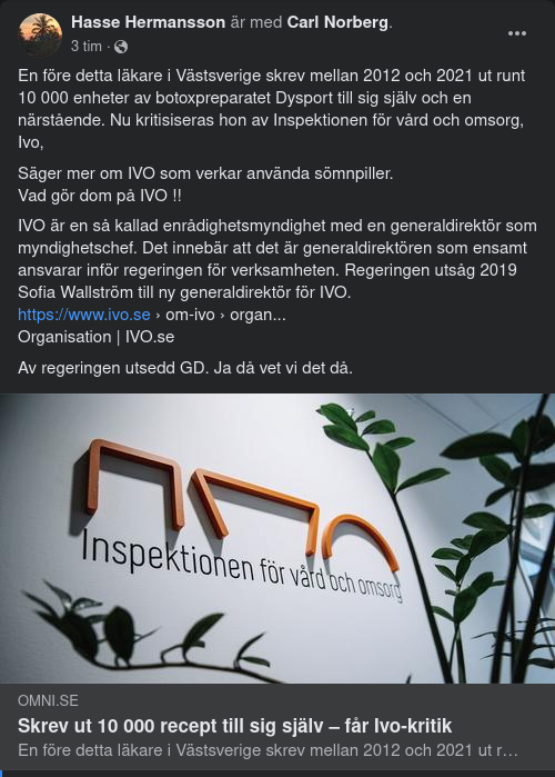 IVO-Kritik För 10 000 Självrecept