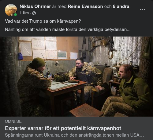 Expertvarningar För Potentiellt Kärnvapenhot