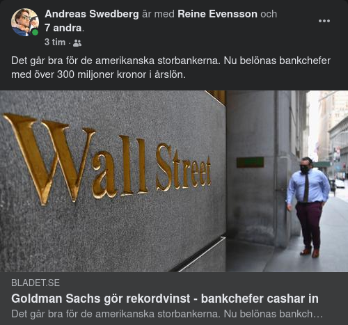Rekordvinst För Goldman Sachs